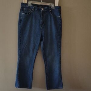 Calvin Klein Women's Boot Cut Jeans - Dark Blue